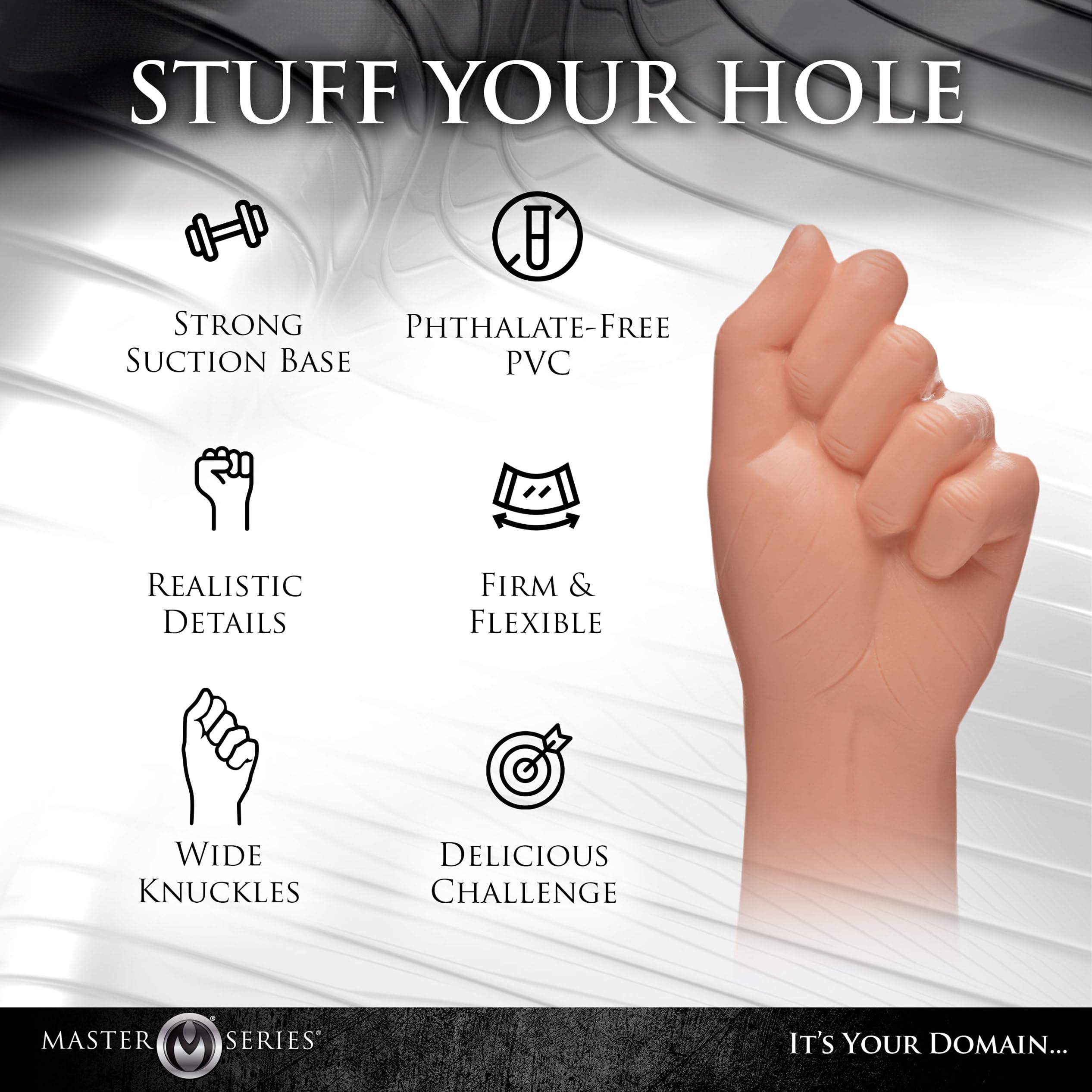 Knuckles Small Clenched Fist Dildo - Flesh