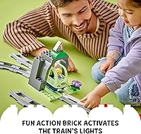 Vista 6 de LEGO DUPLO 10425 - Juego de expansión de túnel y pistas de tren de la ciudad Town, 10 piezas adicionales de vías de tren, juego de tren