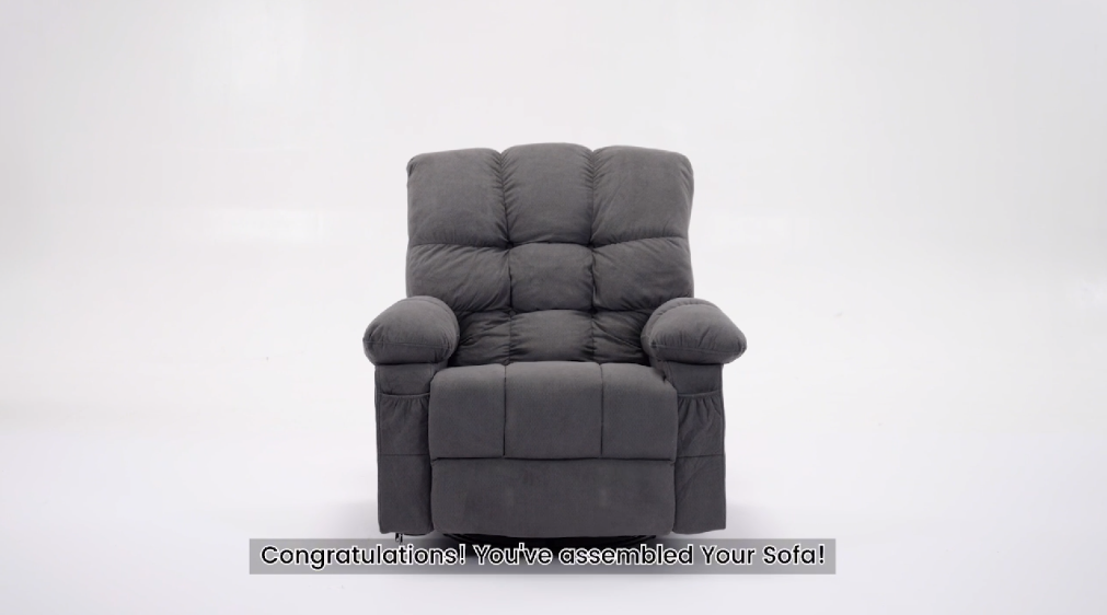 Sillón reclinable masaje azul tamaño grande miniatura 7