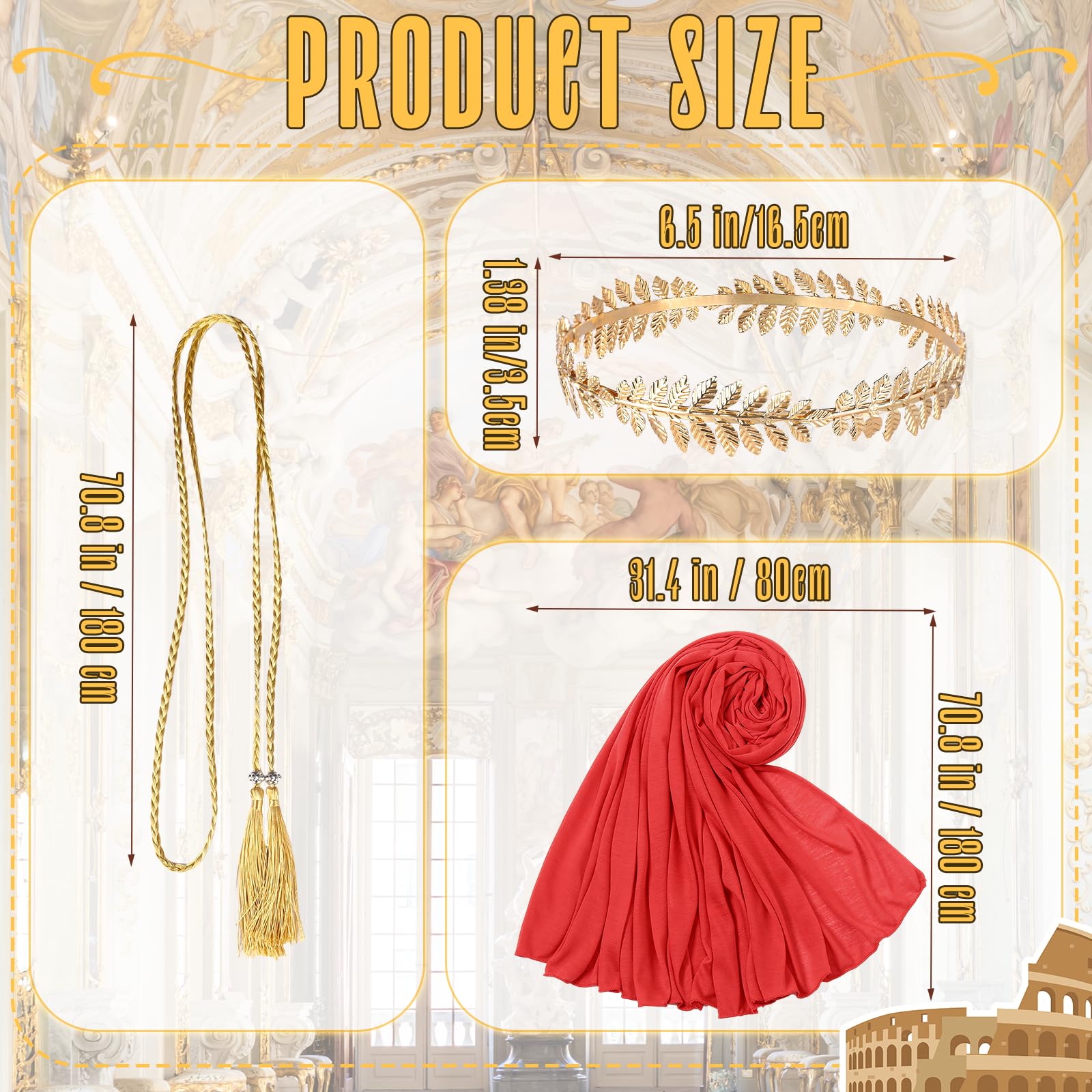 Kyndara 3PCS Greek God Costume Set - Image 2