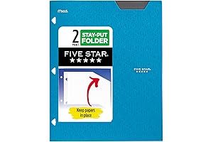 Five Star 2-Pocket Folder Blue: Taming Paperwork with Style