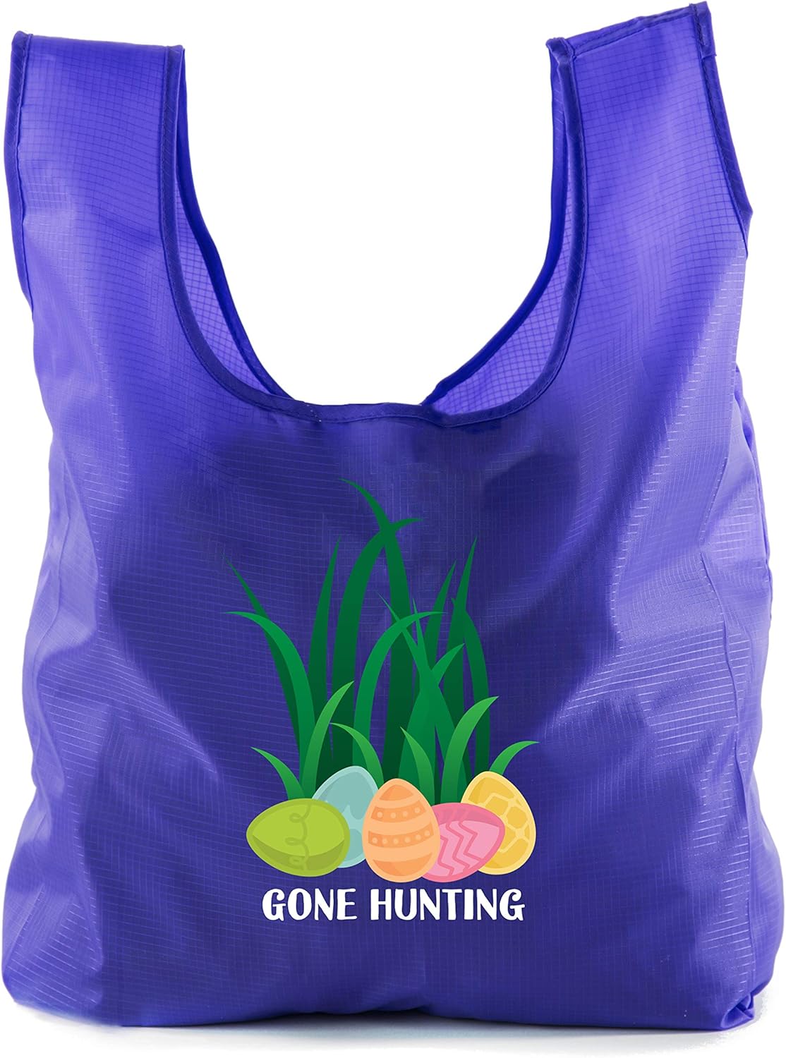 Easter Basket Bags, Bulk Reusable Grocery Bags, Easter Egg Hunt Tote Bags - Gone Hunting