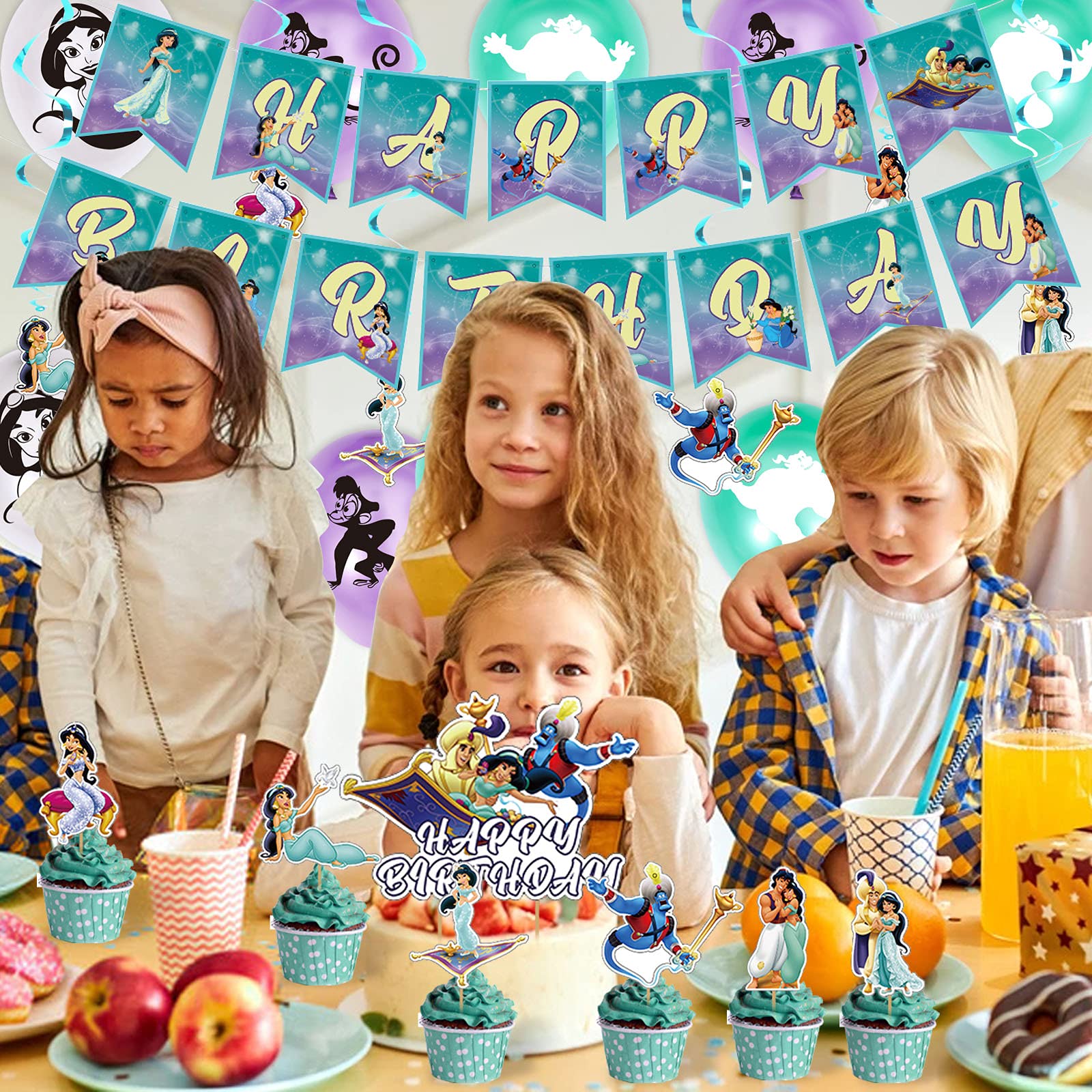 Aladdin Party Decorations Jasmine Aladdin Birthday Party Supplies