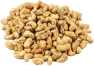 Black Pepper Cashews 1kg – Fresh Whole Roasted Sea Salt Black Peper Flavoured Cashew Nuts – Savoury Salty Salted Nut Roast Snack - Large Bulk Bag Natural Ingredients Vegan (Packaging May Vary) PURIMA