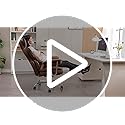 Efomao Big and Tall Office Chair 400lbs - Executive Office Chairs with Footrest, Heavy-Duty PU Leather Computer Chair for Heavy People, Light Green Home Office Desk Chairs