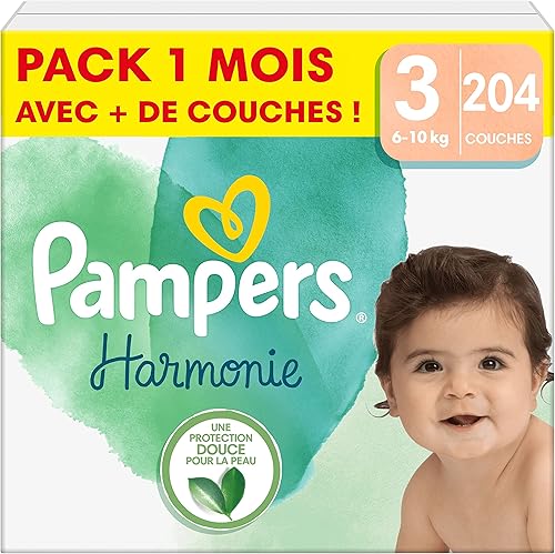 Couches bébé Pampers Harmonie pack mensuel