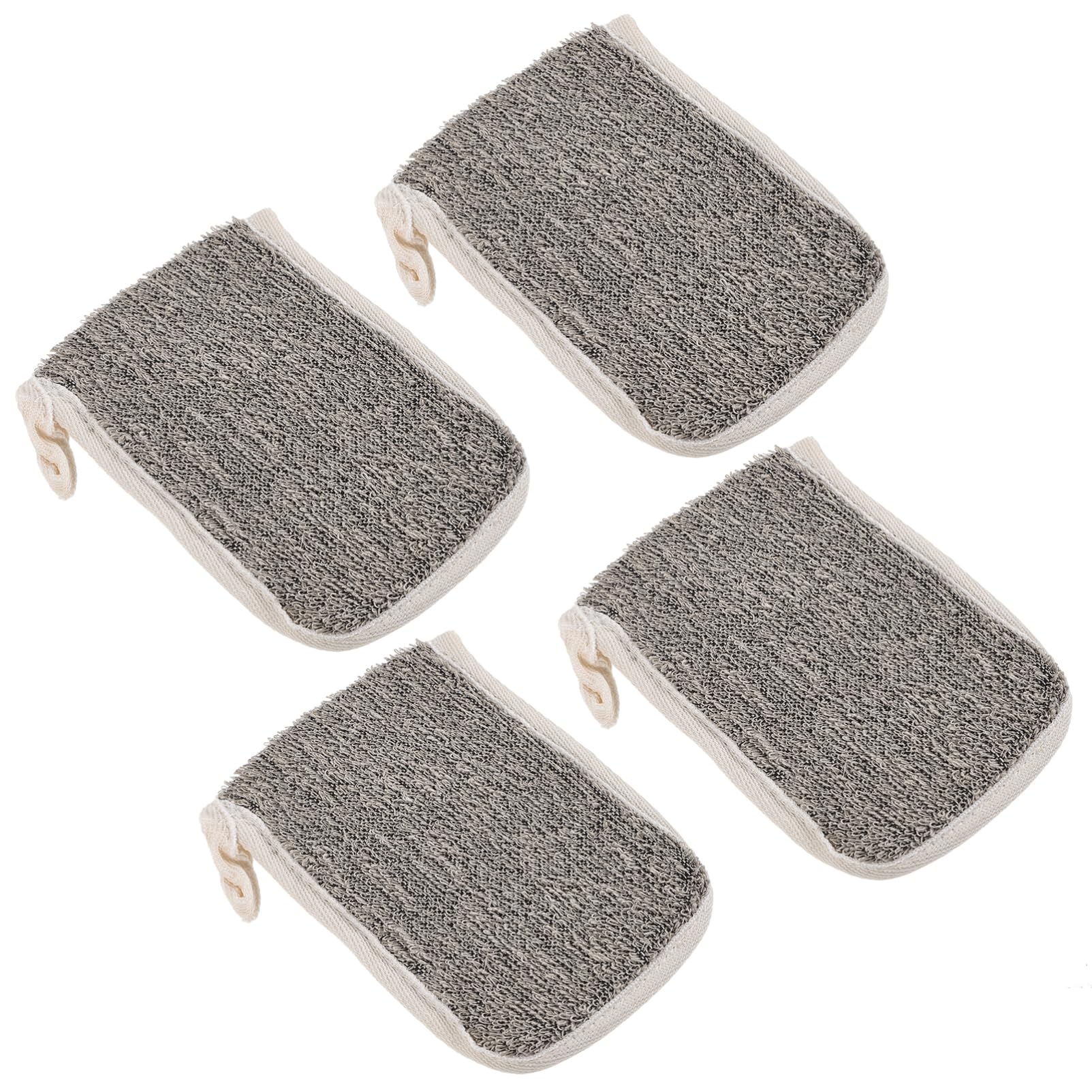 SMASOLO 4pcs Exfoliating Soap Net Holder Bath Scrubbing Bag for Bubbles Soap Pouch for Men Women for Shower Skin Care