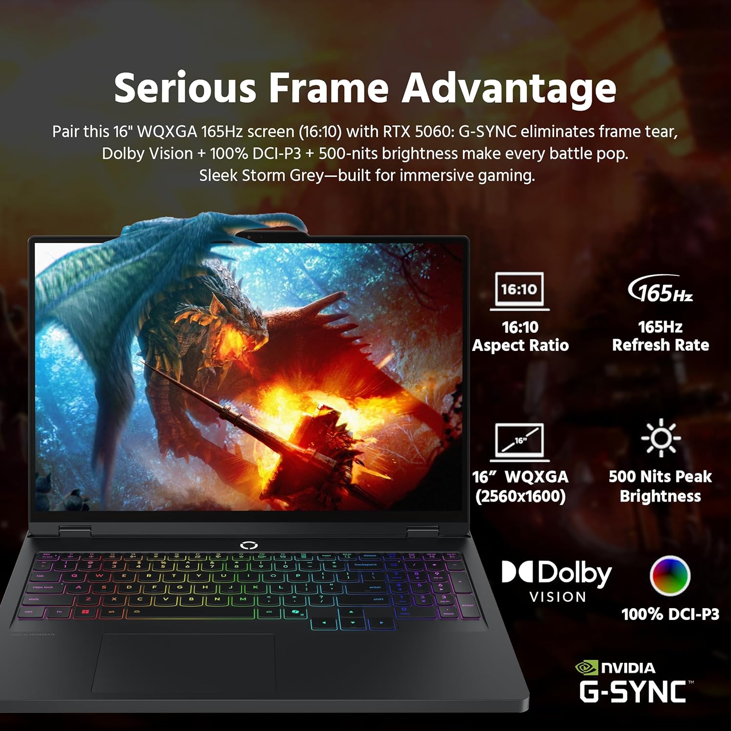 Lenovo Legion Pro 5i 16" WQXGA OLED 165Hz AI-Powered Gaming Laptop, Intel 20-Core Ultra 7 255HX, GeForce RTX 5060 GDDR7, 64GB DDR5, 2TB SSD, RGB Backlit Keyboard, Win 11 Pro, Black, 1TB Docking - Image 5