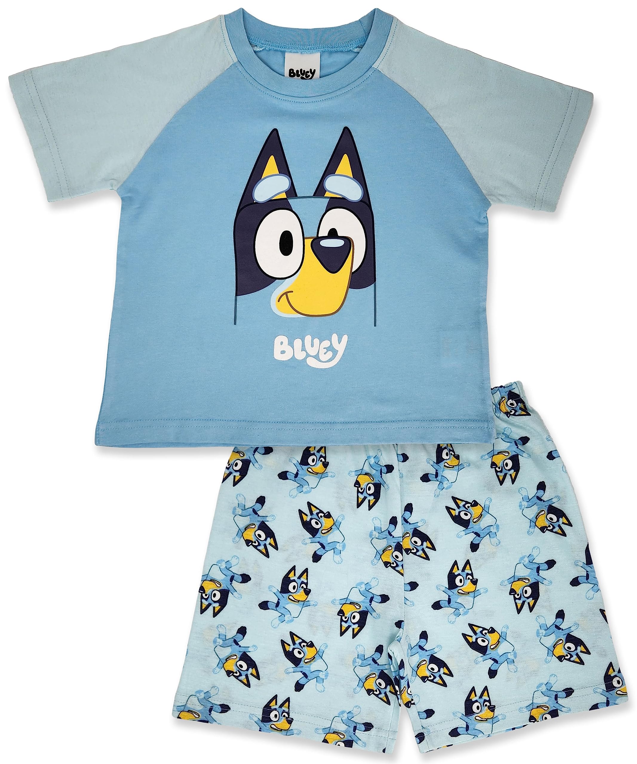 Bluey Short 100% Cotton Raglan Pyjamas 4-5y