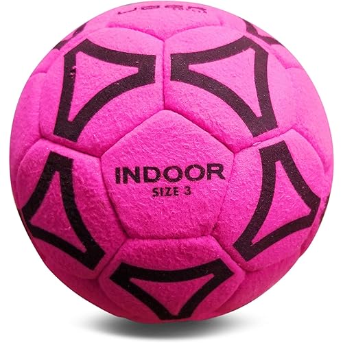 Indoor Felt Soccer Ball - Neon Pink by Uber Soccer