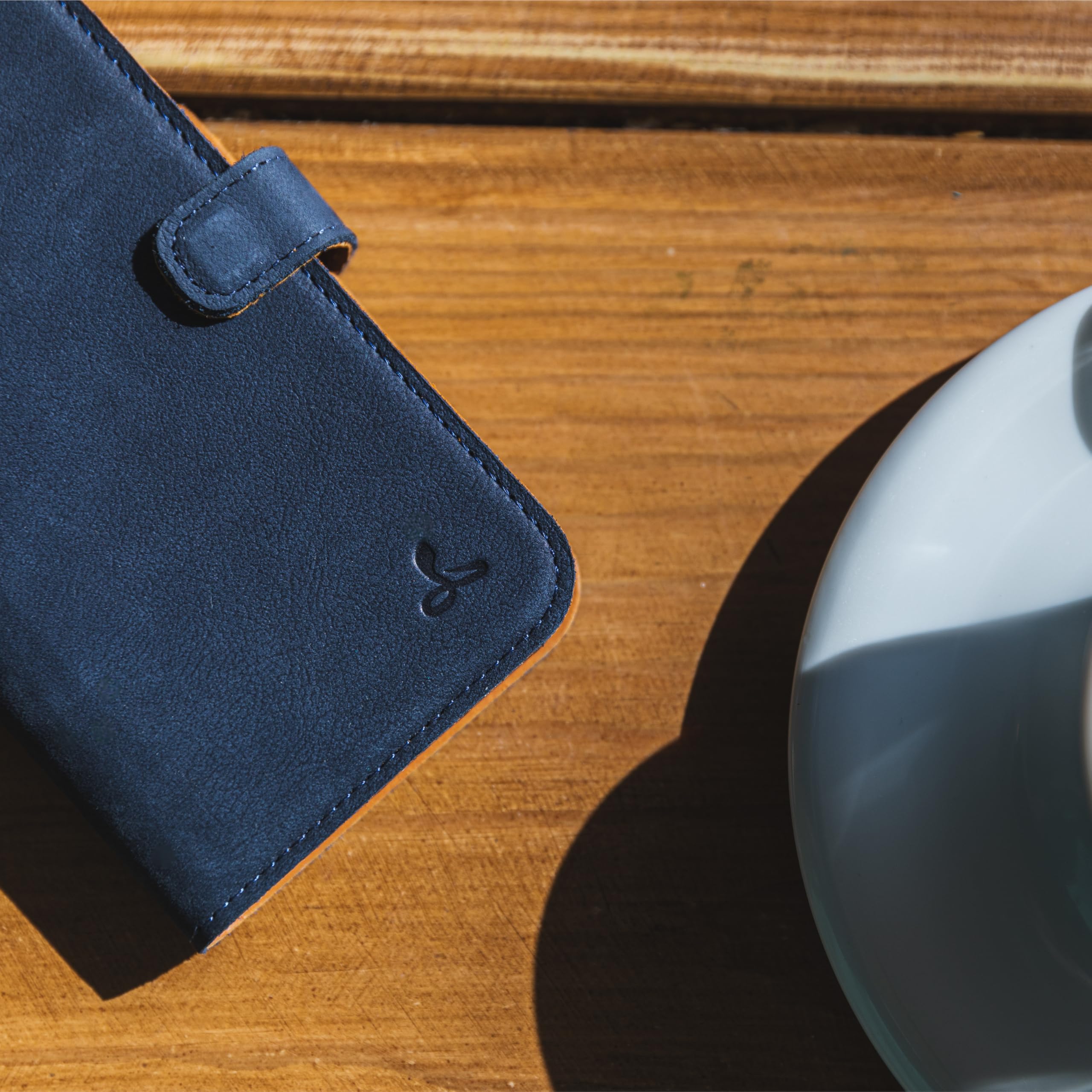 Snakehive Custodia a portafoglio in vera pelle per Google Pixel 11 Pro XL - Custodia a libro con scomparti per carte di credito e supporto (blu navy)