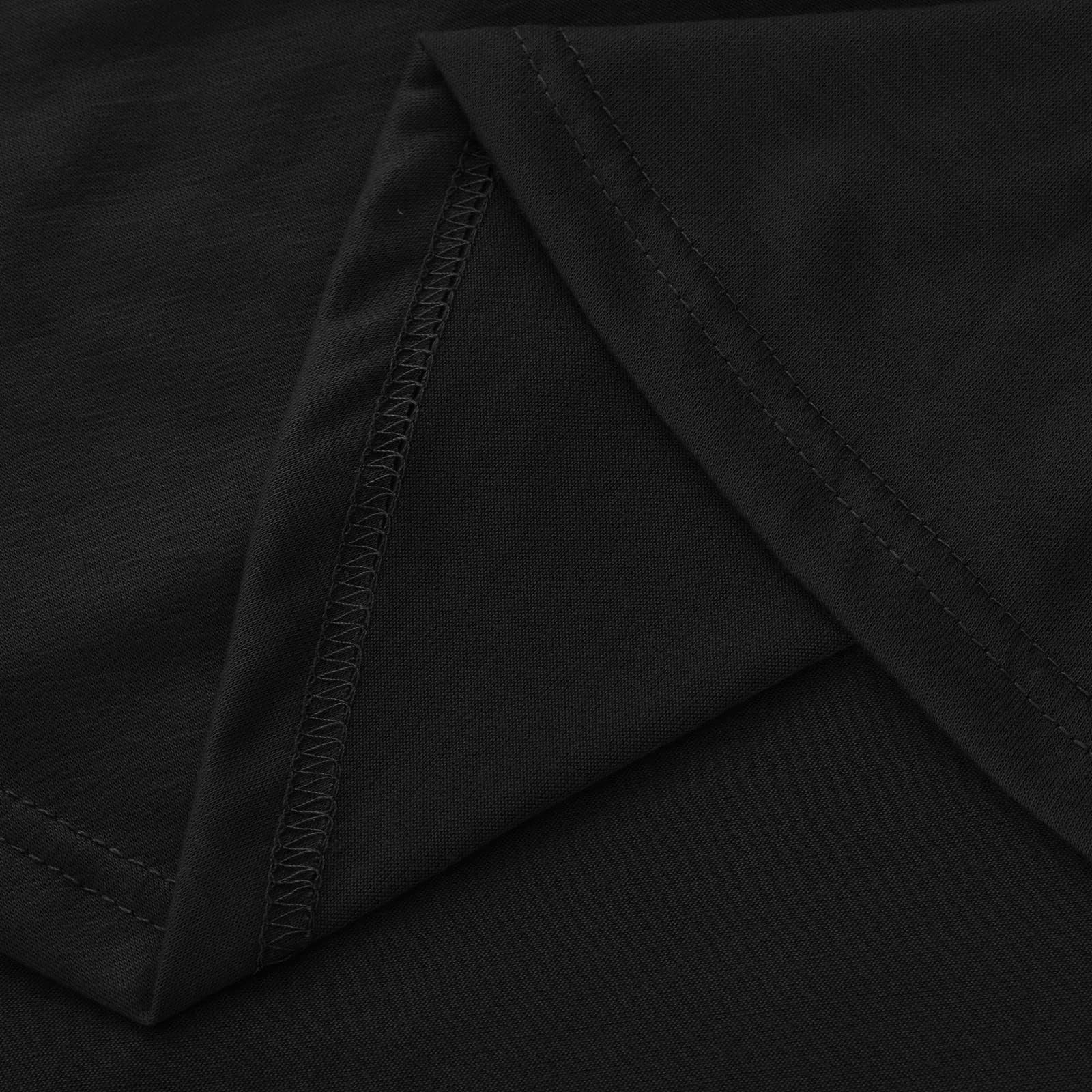 Femmes épaules dénudées hauts enveloppement col en V chemises croisées décontracté à manches longues tuniques solides chemisier ajusté mince(Black,XL)