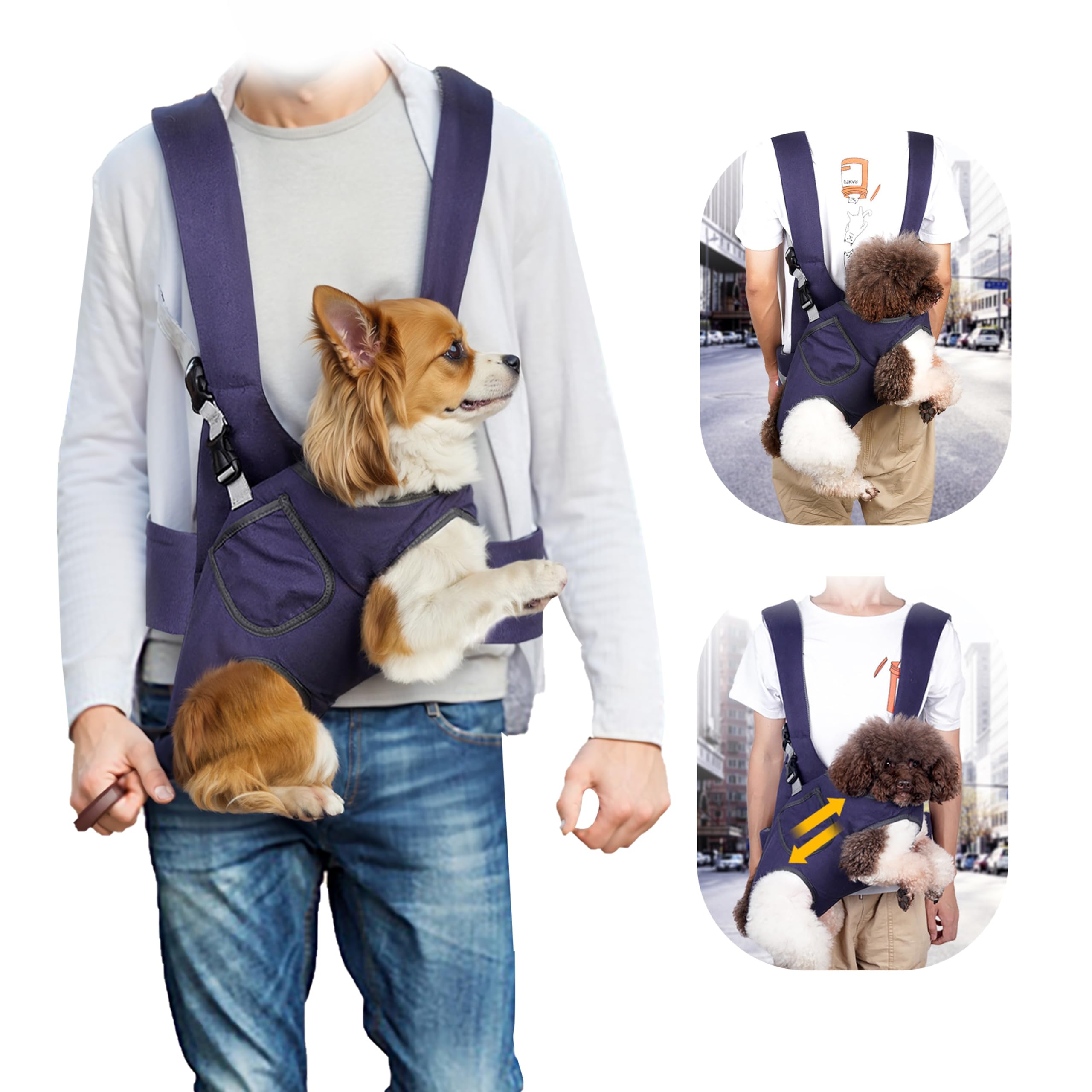 Mochila para perros y gatos para animales pequeños y medianos, bolsa de transporte de hasta 10 kg