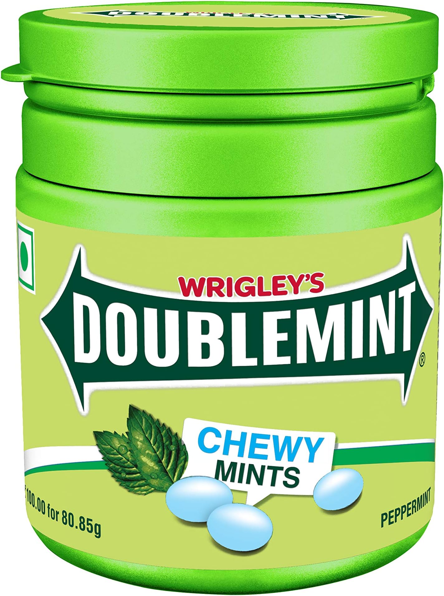 Doublemint Chewy Mints Peppermint Pot, 80.85 g