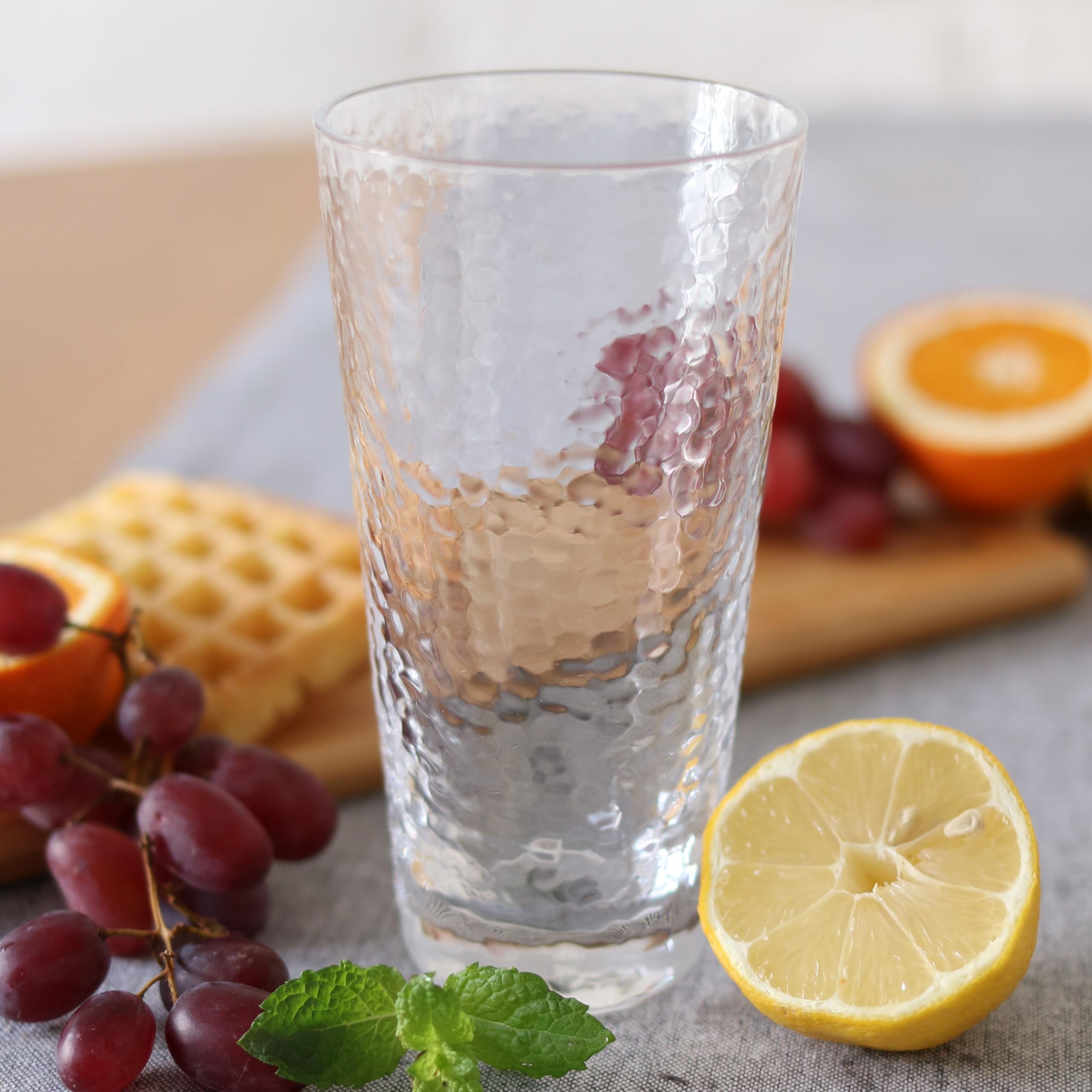 Wilmax Glaskrug 2,5L mit 6 Wassergläser 450ml im Set | Getränkeset | Wasserkrug für Saft, Wasser, Eistee, Milch | Glaskaraffe | Wasserkanne | Spülmaschinenfest | Glaskanne | Transparent