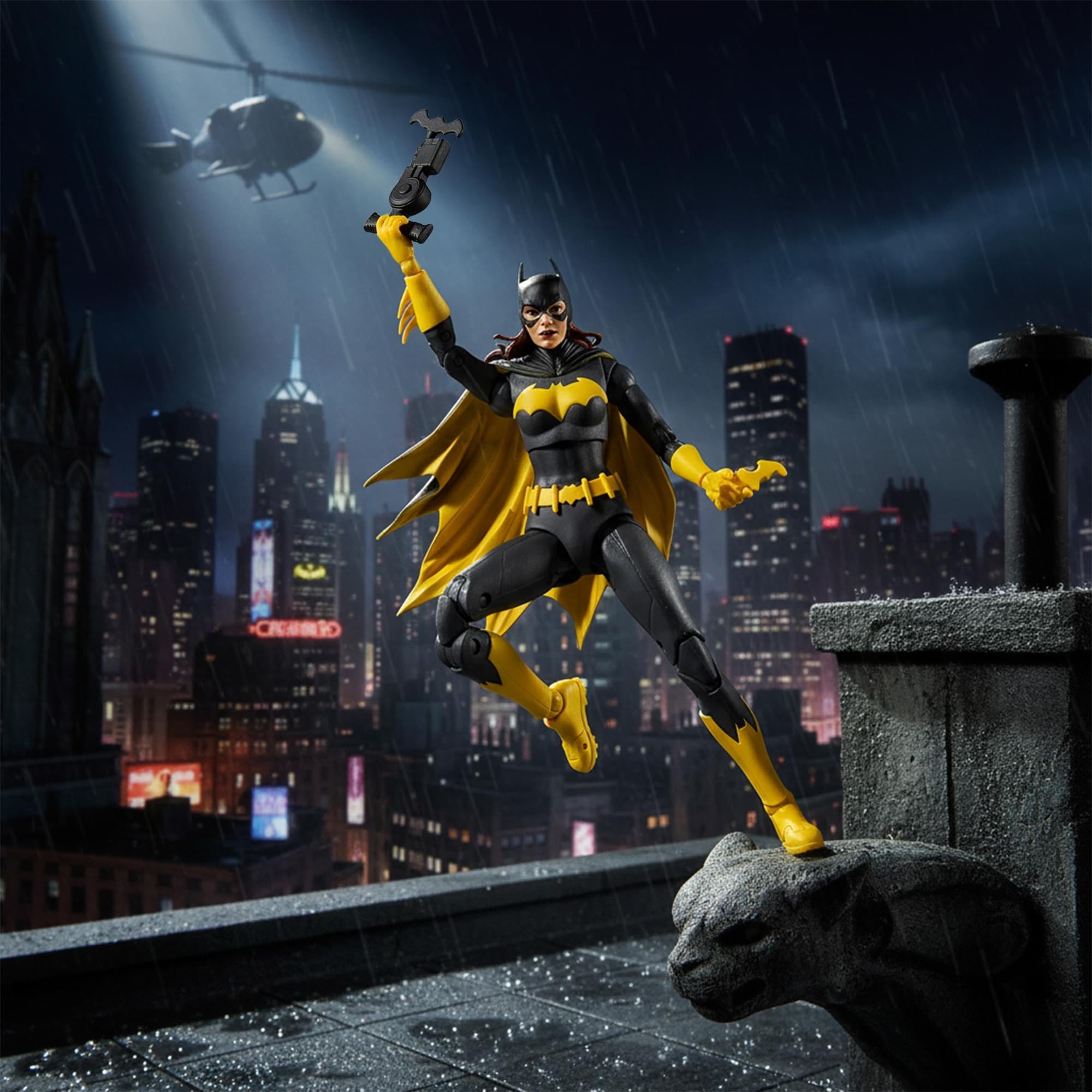 マクファーレントイズ DCマルチバース 新品 バットサイクル11×11×25cm 映画『THE BATMAN－ザ・バットマン－』からバットサイクルが立体