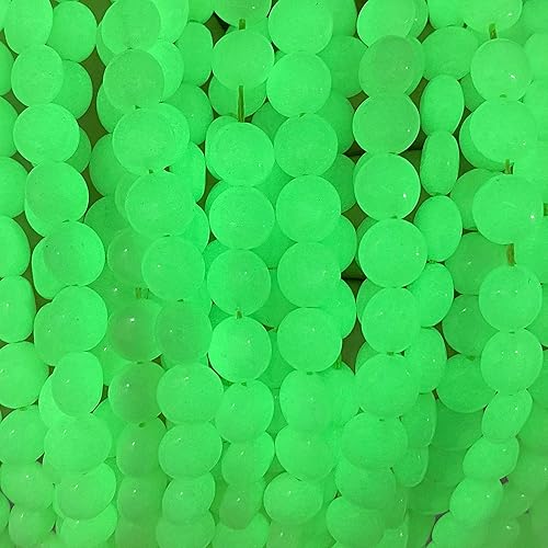 Miniatura 1 de ABCGEMS - Cuentas de aragonita mexicana que brillan en la oscuridad calcita de cueva extremadamente rara piedra de energía de chakra de cristal