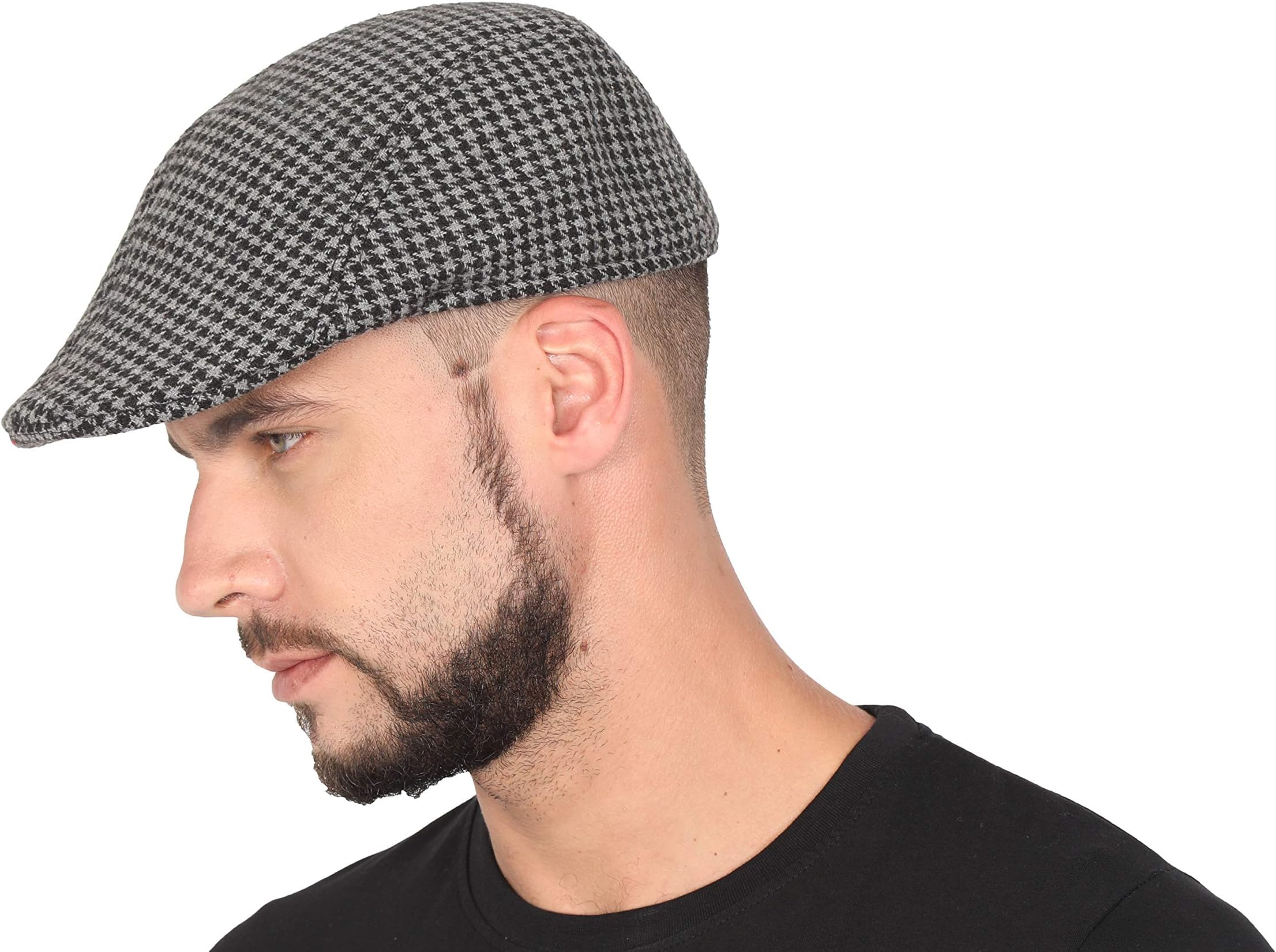 FabSeasons Unisex Checkered Polyester Golf Flat Cap
