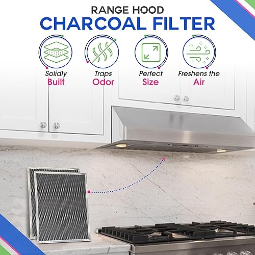 Miniatura 2 de Broan - Filtro de carbón para campana extractora de carbón para campana extractora BPSF30 99010308 de 10.81 x 13.31 pies – Filtro de campana de