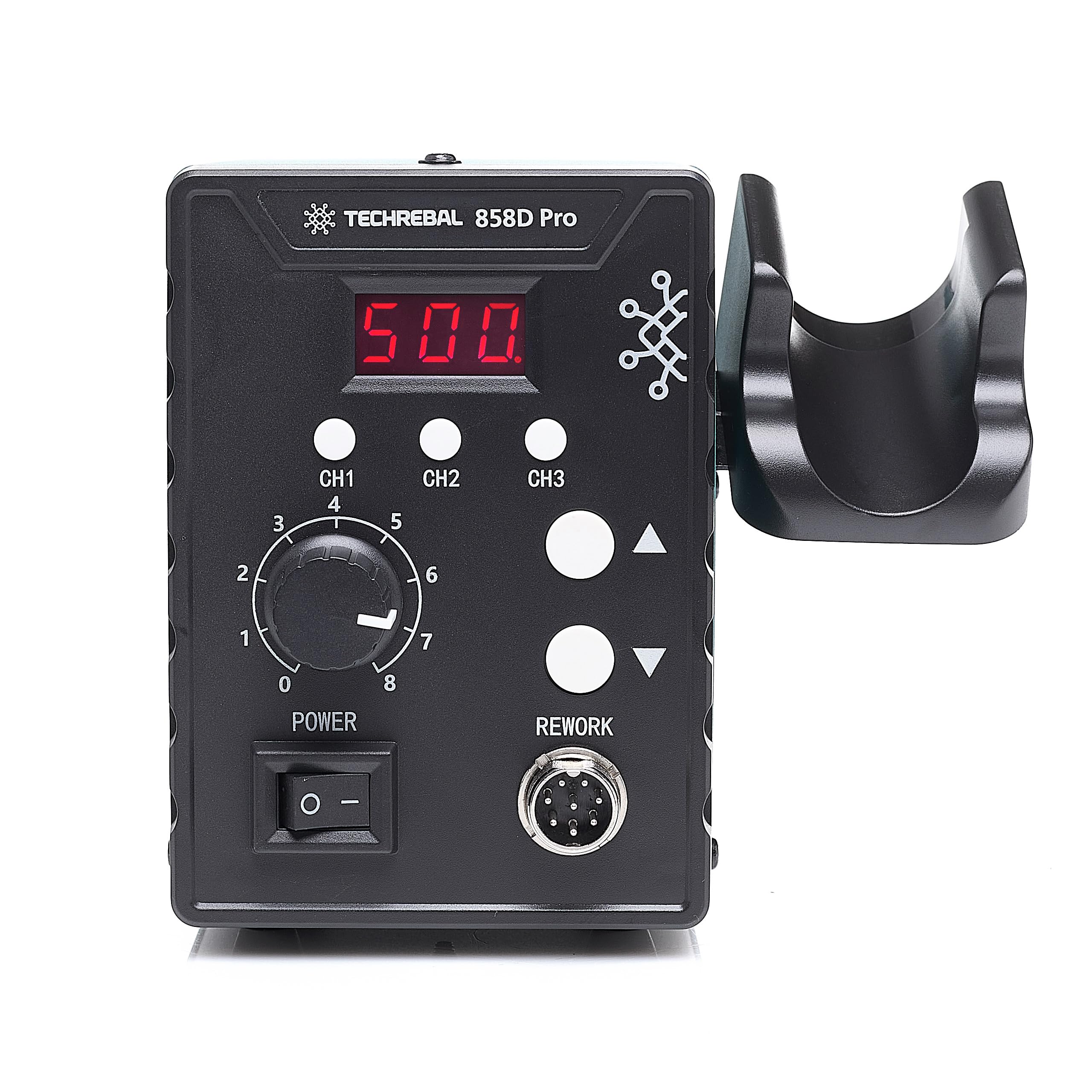 Stazione aria calda Techrebal 858D Pro 3 memorie hot air saldatura smd 700W 120L