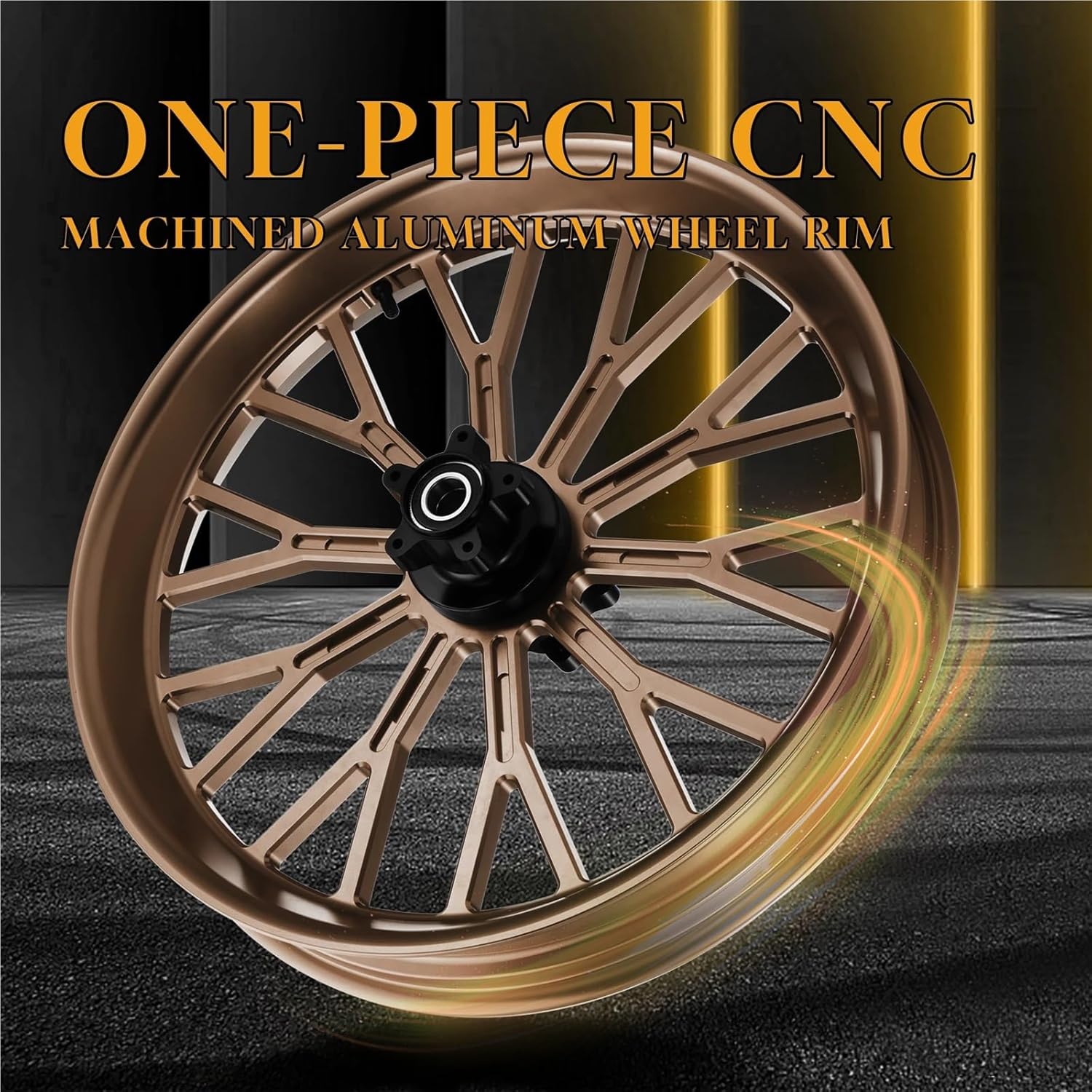 Motorcycle 21"×3.5" Front Wheel Rim Compatible With Harley 2008-Up Touring Street Glide/Road King/Electra Glide With ABS/NON(Front 21 inch Blue)