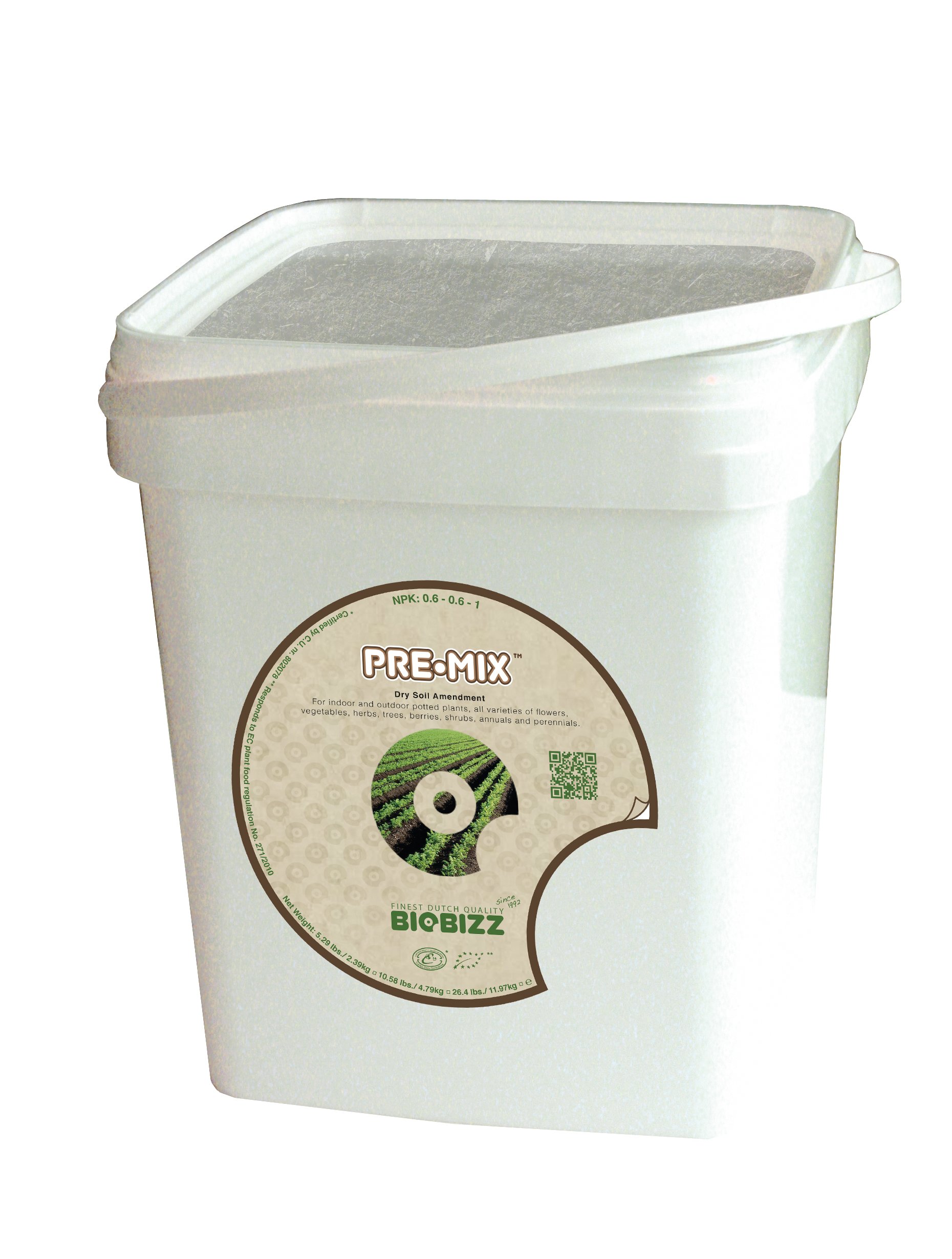 BioBizzBBPM5L 5-Liter Pre-Mix Dry Fertilizer