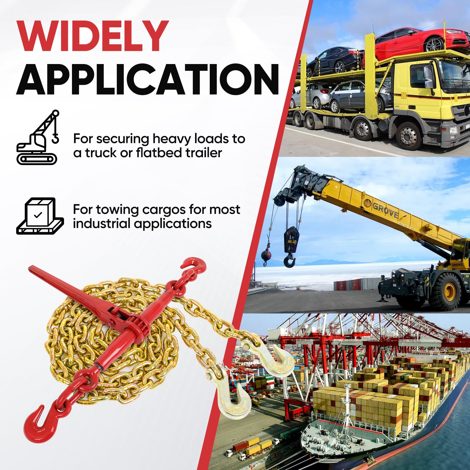 8 Ft. X 2 In. Wheel Lift Strap W/"A" Plate | ECTTS - Foto 8