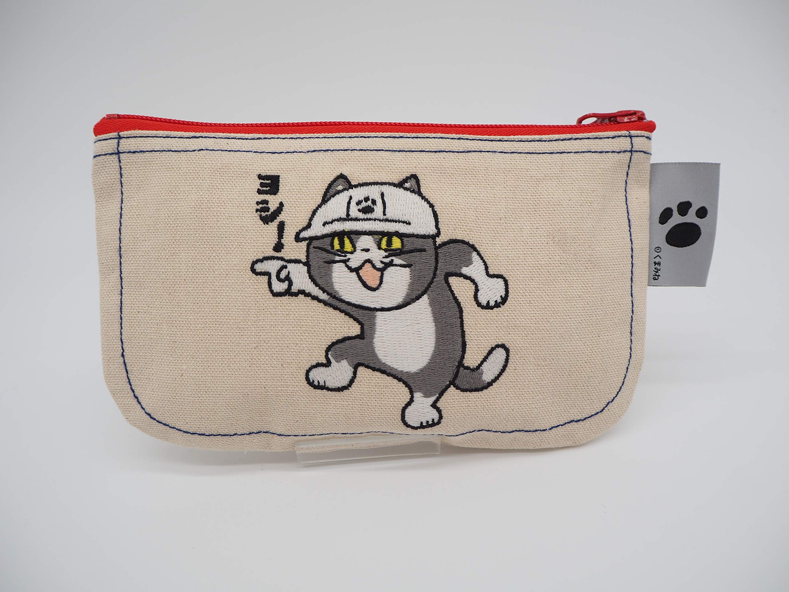Amazon.co.jp: メイカーズ(MAKERS) くまみね 刺繍ポーチ 仕事猫 ヨシ