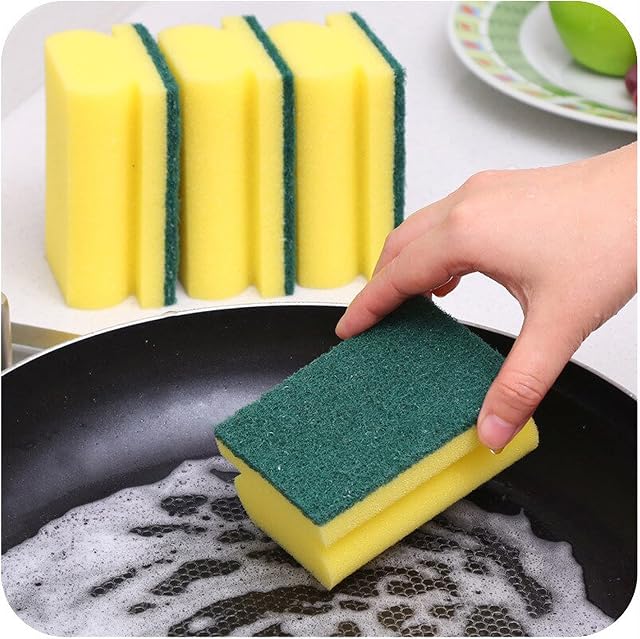 STERLING PRODUCTS Absorbent Kitchen Dishes Washing Up Sponges, Foam, Standard, Pack of 8