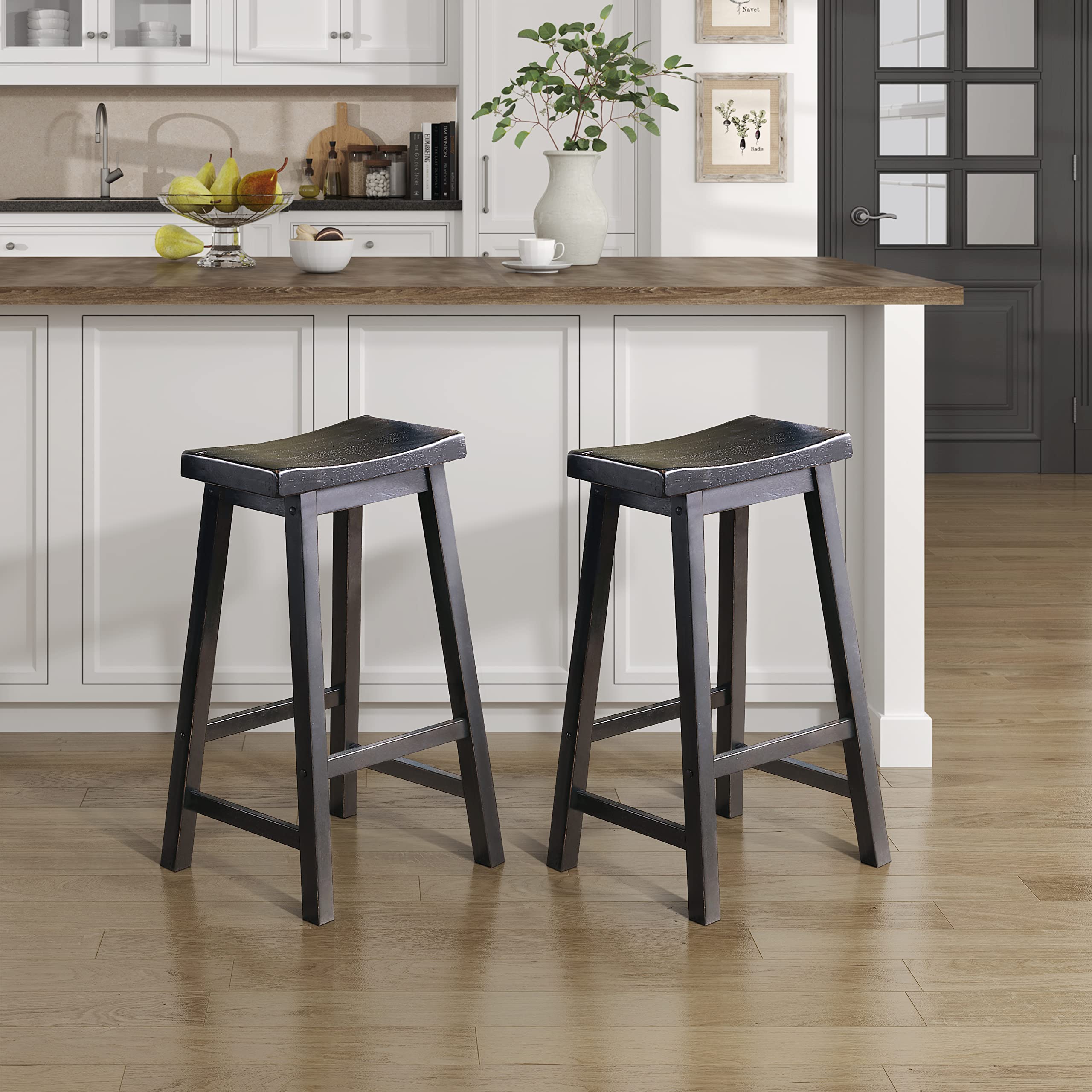 n*o様 スウェーデンGÄRSNÄS 社製 黒 バースツール Amazon｜Lexicon フィンニアサドル木製バースツール(2個セット) 28.5