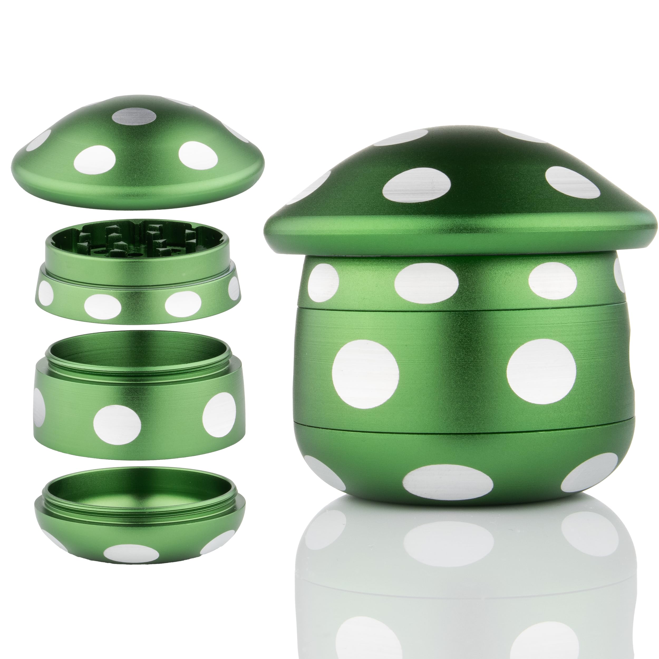 Viberium Metal Grinder 1.8 Inch - Herb Grinder, 4 Piece Grinders, Crusher