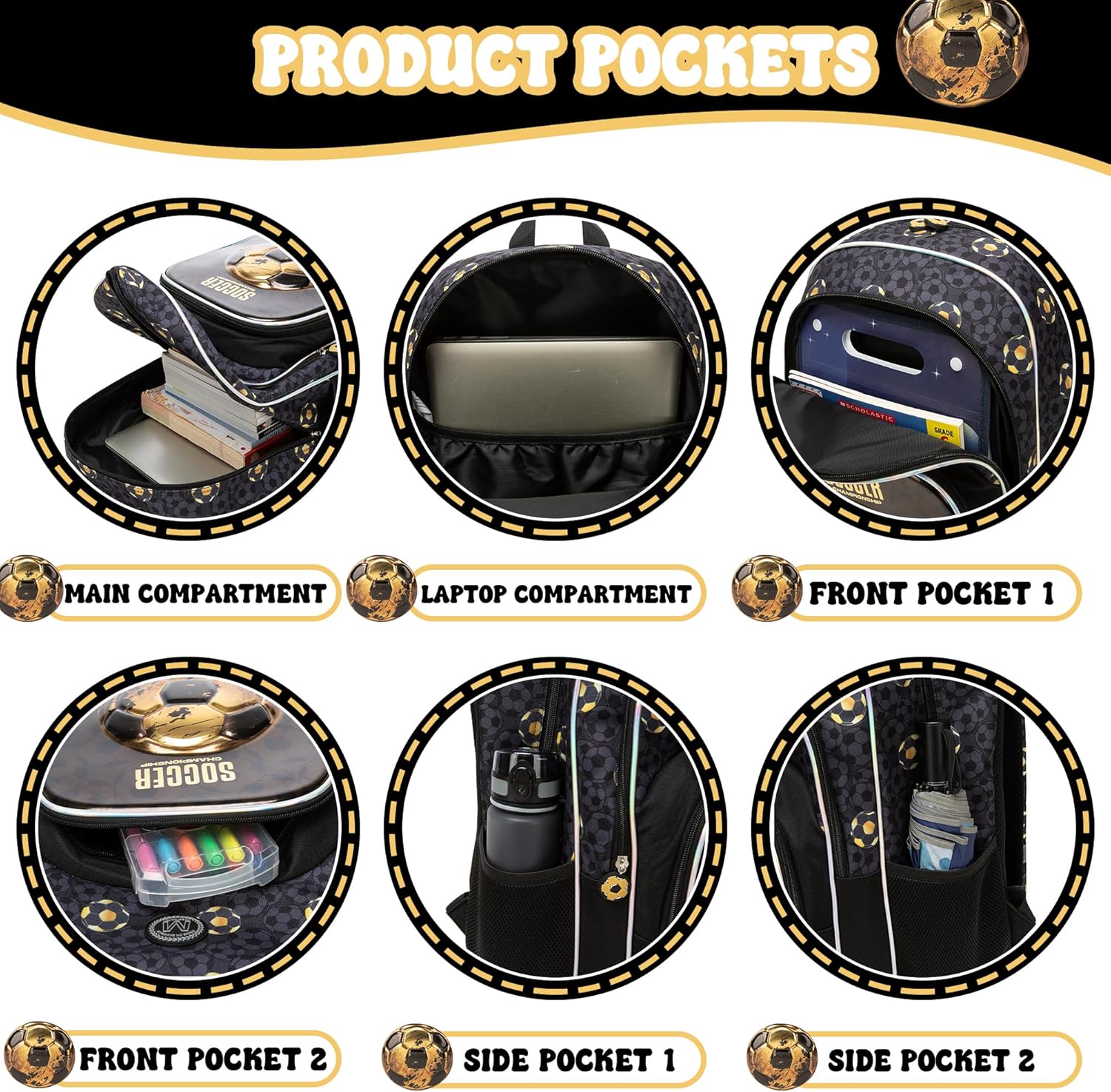 Kids Rolling Backpack for Boys 8-12 Soccer Backpack with Wheels for Boys Roller Backpacks for School Carry On Luggage with Wheels for Elementary Back to School Supplies Birthday Gift