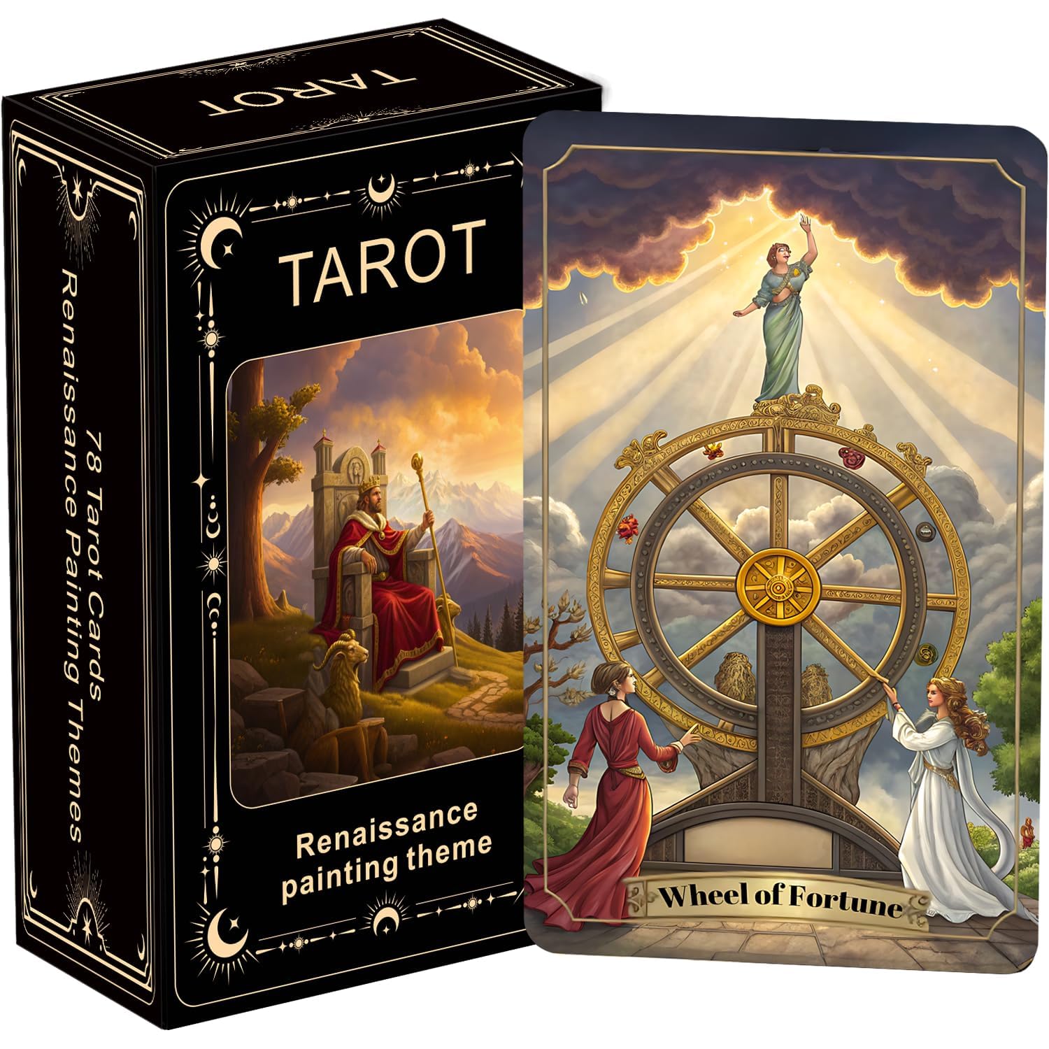 Renaissance Themed Tarot, Tarot Cards for Beginners, Created for Lovers of History, admirers of fine Art, and Spiritual Explorers Alike. The Eternal archetypes of Tarot Unfold as Living Paintings-picture-12