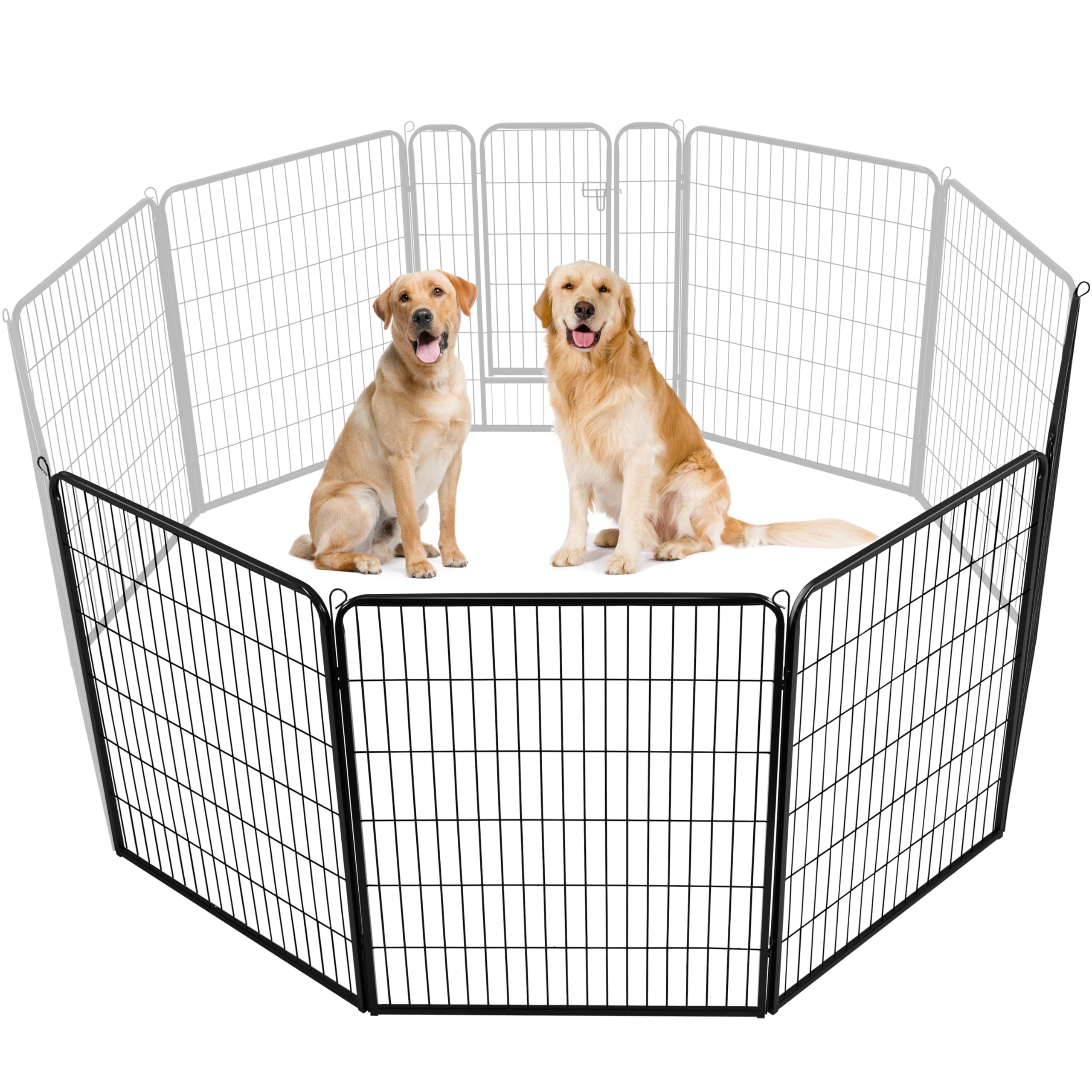 Yaheetech 4-Panel Heavy-Duty Dog Playpen for Puppies/Small Dogs, Pet Exercise Pen for Garden/Yard Indoor/Outdoor Use 100cm Height — image 1
