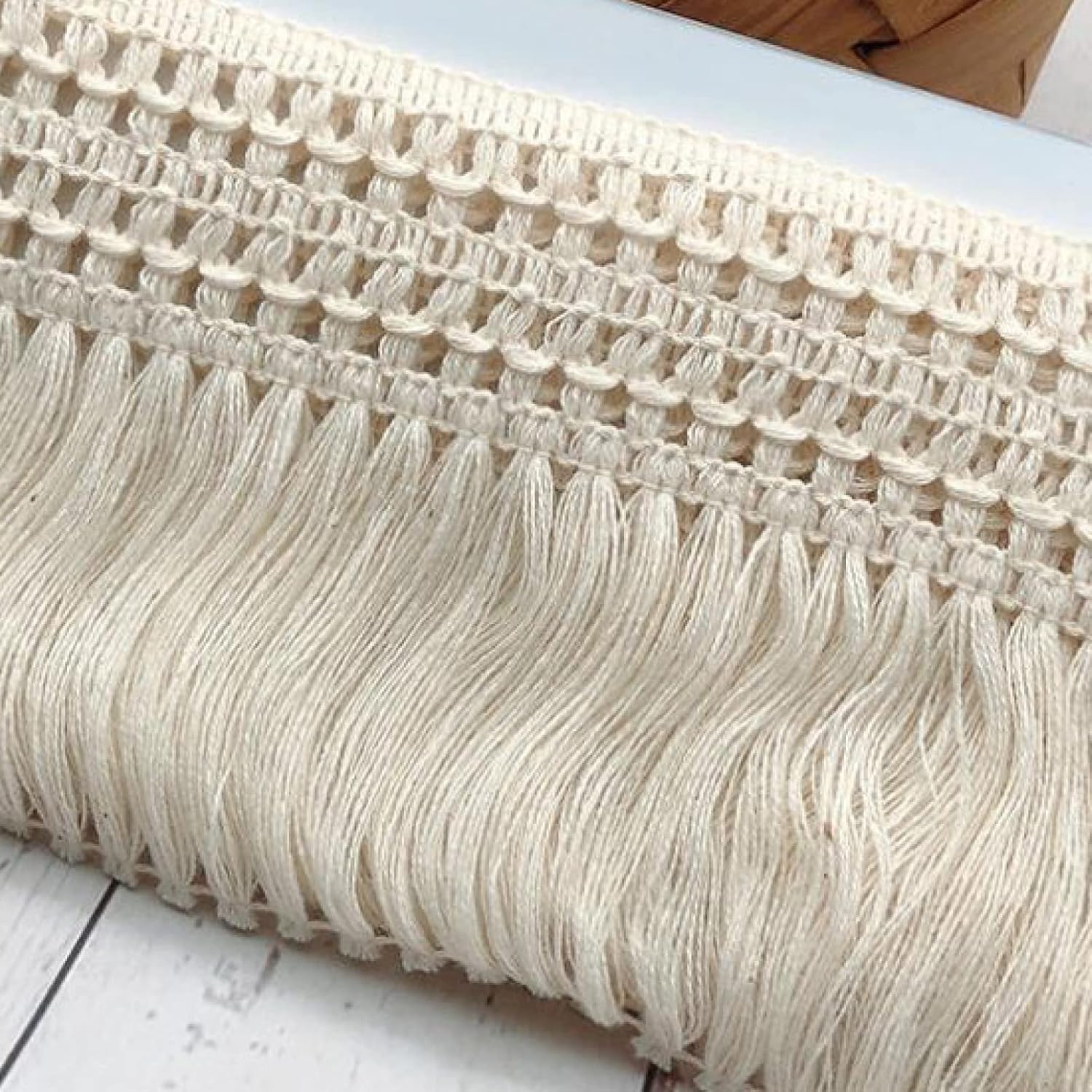 Garniture à pompons en coton de 5/10 yards