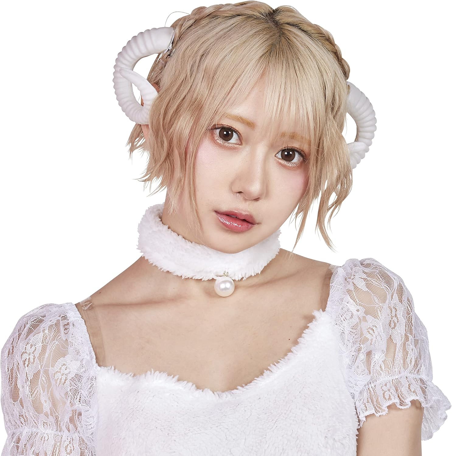 クリアストーン(Clearstone) けもみみピン コスプレ ハロウィン ひつじ ユニセックス ホワイト クリアストーン(Clearstone) けもみみピン コスプレ ハロウィン ひつじ ユニセックス ホワイト