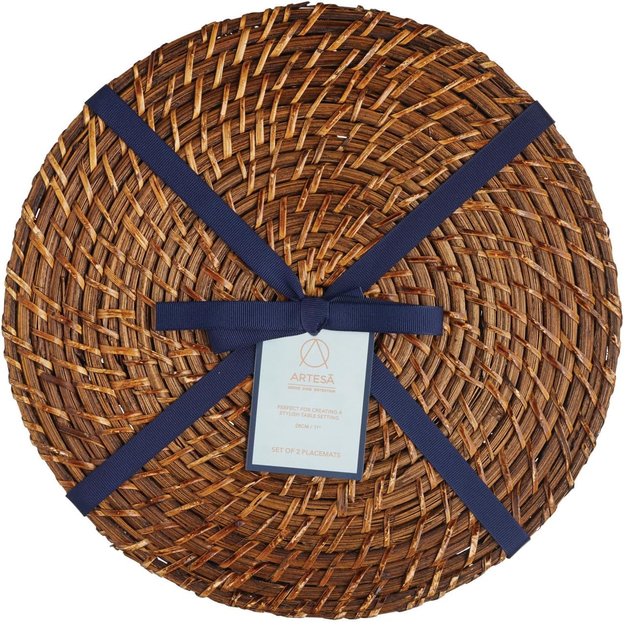 28cm Set Of 2 Master Class Artesã Bamboo Rattan Placemats