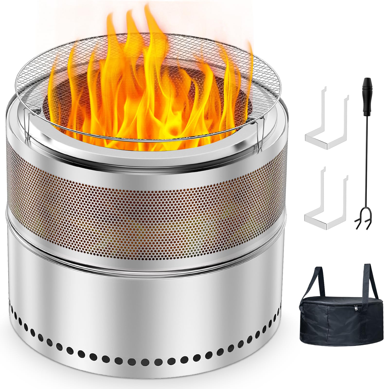 VICEARTH Smokeless Fire Pit
