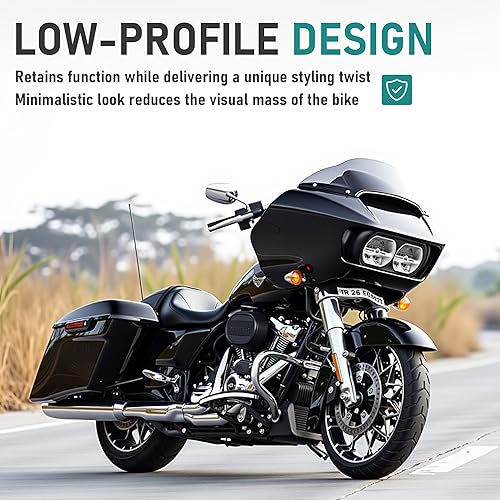 Miniatura 7 de MoKitDora Protector de motor de 1.25 pulgadas para modelos Harley 14-Later Road King Street Electra Glide Special FLH FLHXS FLHX FLHRXS, negro