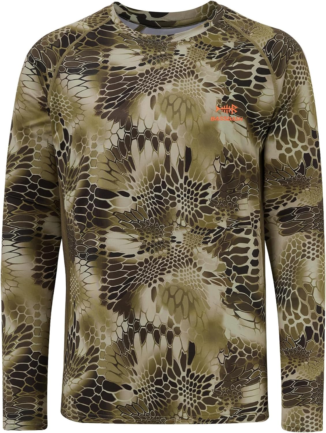BASSDASH Men's Hunting Camo Performance Long Sleeve Shirt Fishing UPF50+ FS13M - Image 4