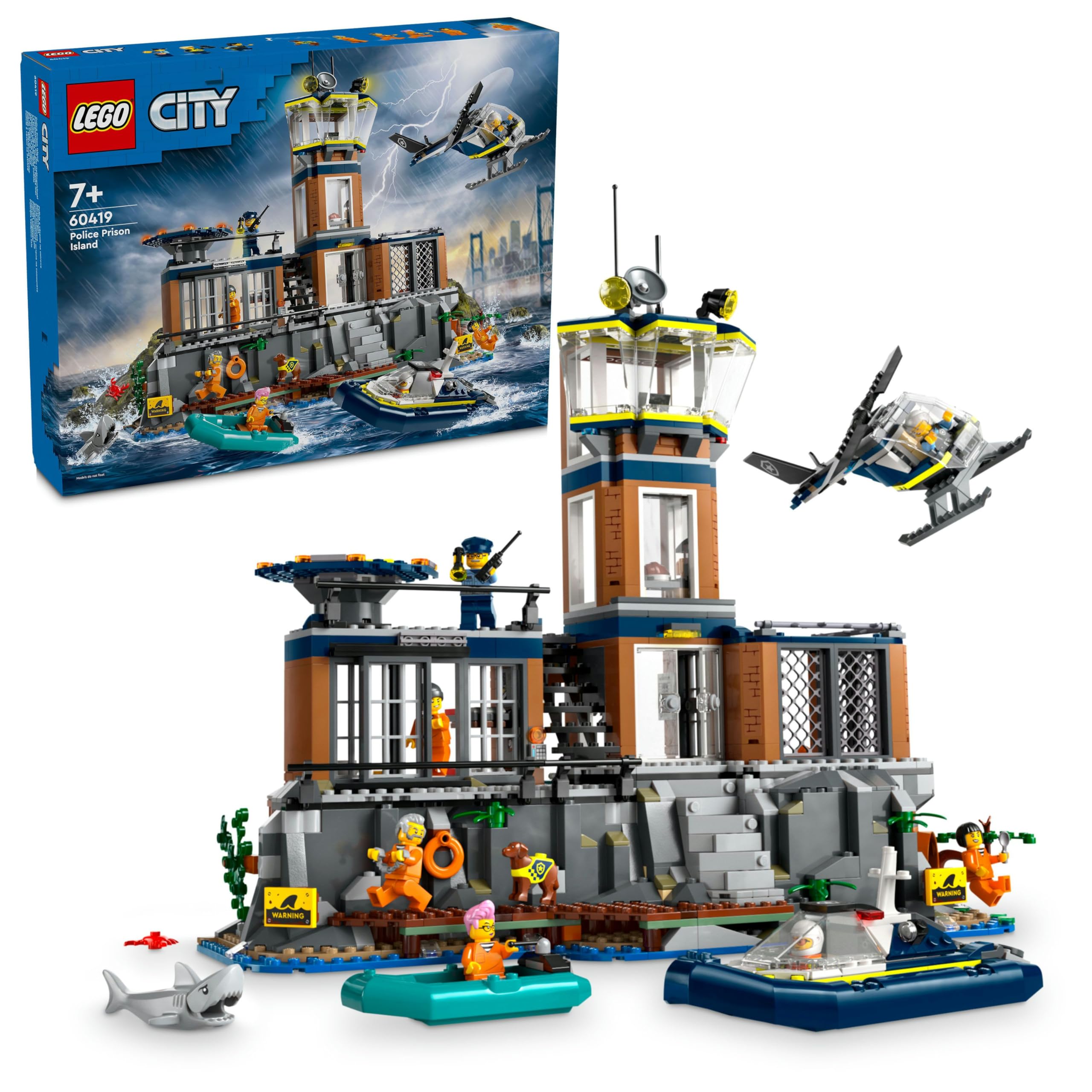 LEGO City Polis Hapishane Adası 60419-7 Yaş ve Üstü Kız ve Erkek