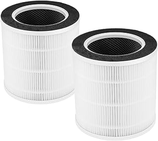 VK-6067B H13 True HEPA Replacement Filter Compatible with HOKEKI VK-6067B Air Purifier, 3-in-1 H13 Grade True HEPA and Activated Carbon Filter Set (2 PACK)