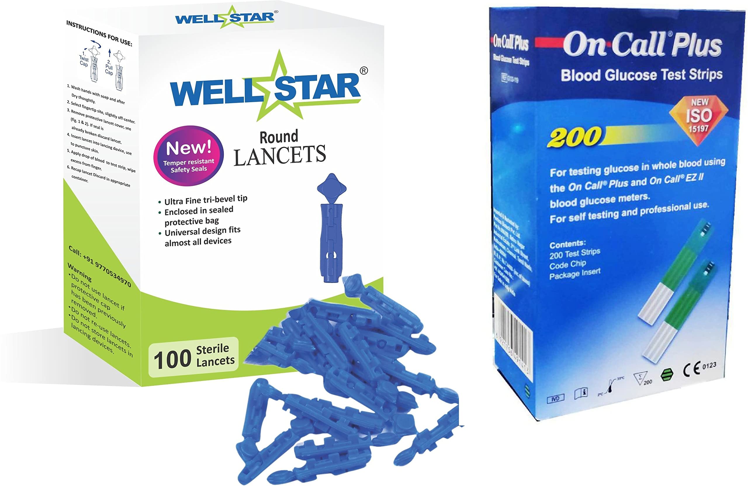 See full amazon price history chart for Wellstar ROUND Glucometer Lancets (100) with ONCALL PLUS 200 Test Strips Glucometer Lancets (100) Wellstar ROUND Glucometer Lancets (100) with ONCALL PLUS 200 Test Strips Glucometer Lancets (100) (B0C1PJKC5J) Amazon Price History, Amazon Price Tracker