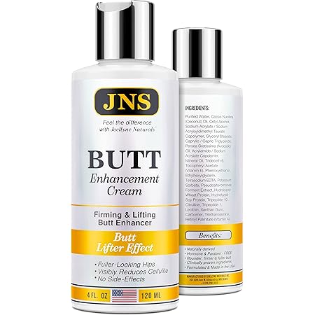 Butt Enhancement Cream - Powerful Butt Enlargement Cream - Made in USA - Firming & Lifting Effect - Hip Lift Up Formula for Fuller Bigger Butt - Natural Buttock Enhancement without Butt Injections