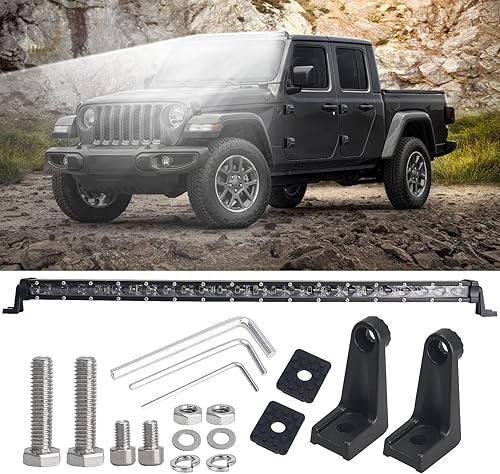 GLOBLED Slim LED Light Bar 26in 72W LED Single Row Spot Light Offroad Light Driv