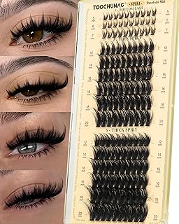 TOOCHUNAG Spiky Lash Racimos de 0.47 a 0.78 p...