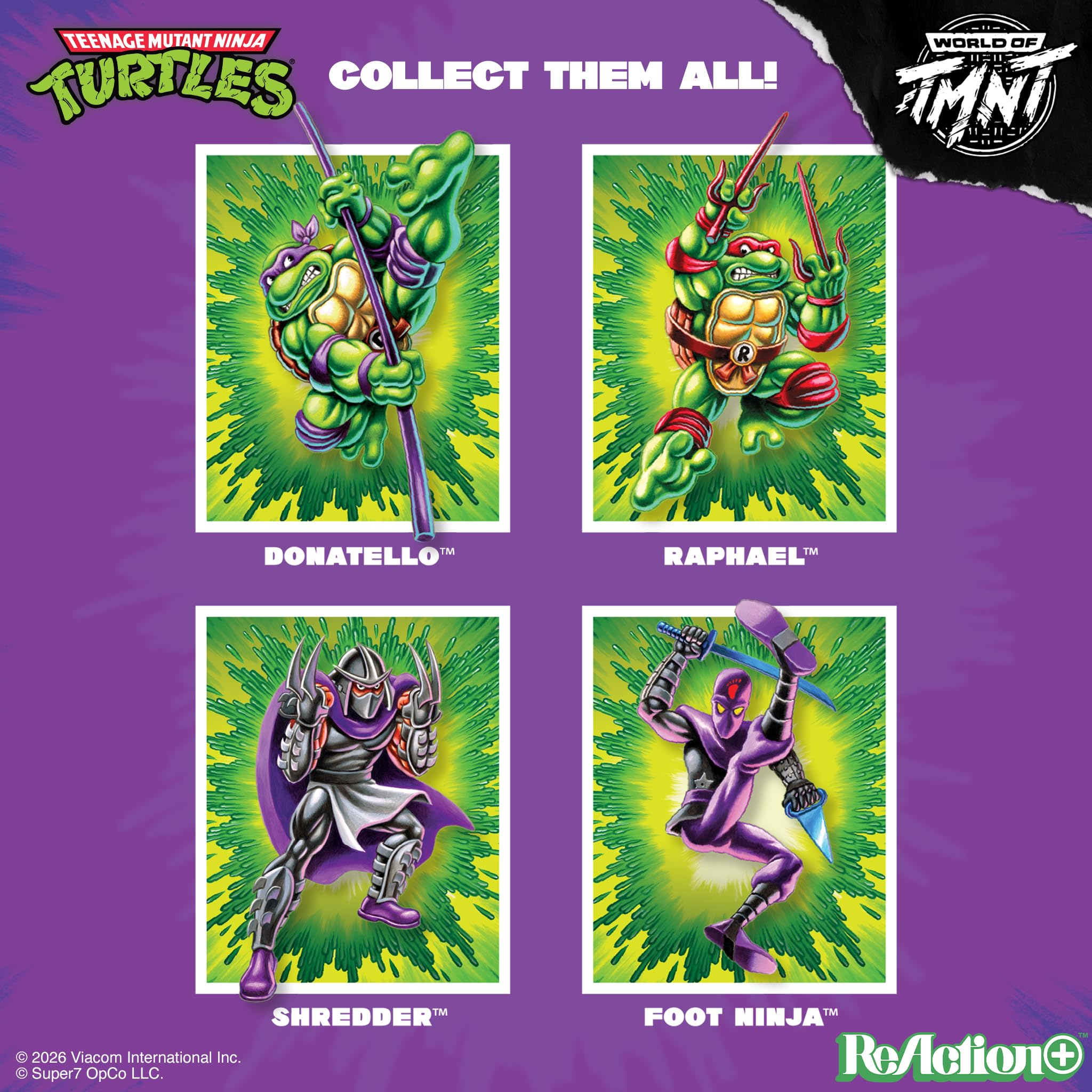 Super7 Teenage Mutant Ninja Turtles Reaction+ Wave 01 - Action Figure Shredder