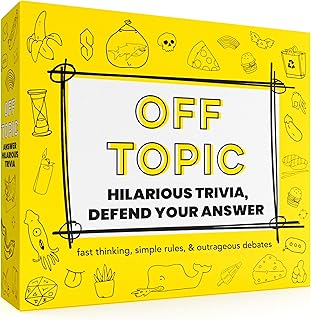 Off Topic Adult Party Game - Fun Board and Card Game for Group Game Night