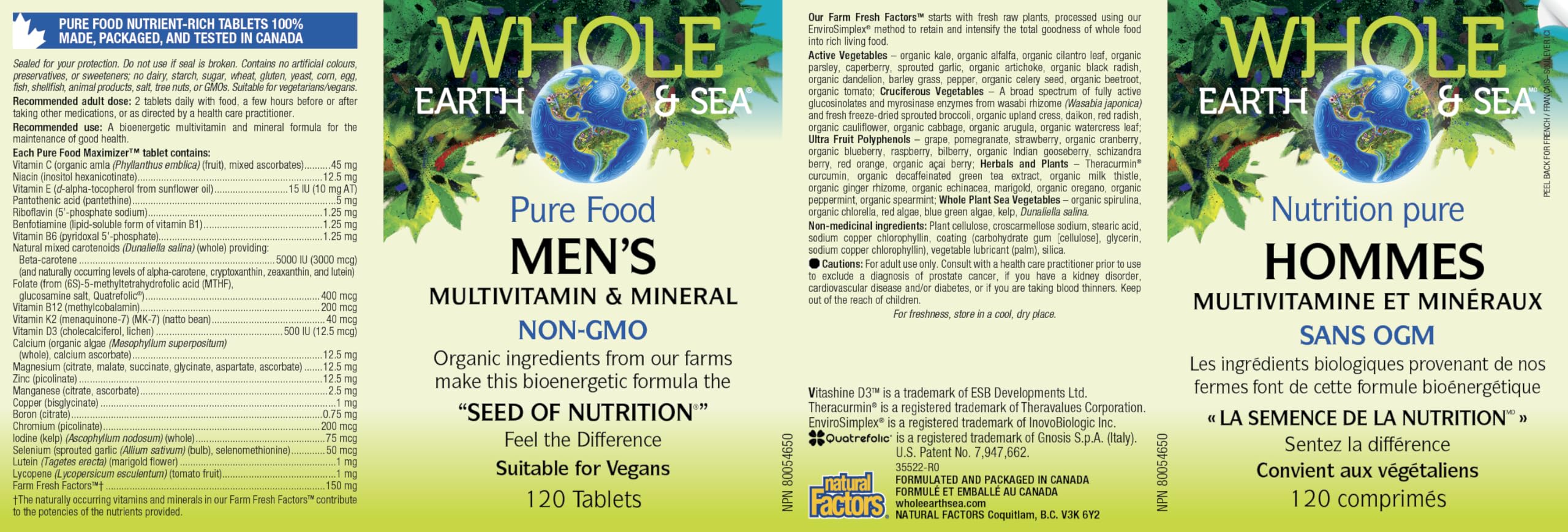 Whole Earth & Sea Men's Multivitamin & Mineral, 120 Vegan Tablets — Amazon image 10