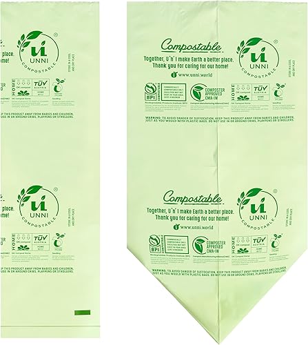 Miniatura 12 de Bolsas de basura compostables, Unni, de 2.6 galones